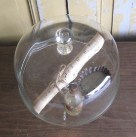 Stolp glas met onderplaat taart plateau VERKOCHT