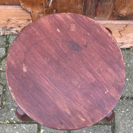 Kruk bijzettafel melk krukje hout origineel