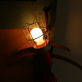 Looplamp kooilamp industrie origineel oranje