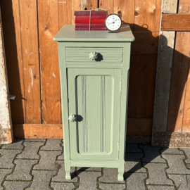 Nachtkastje hout groen 1930 halkastje