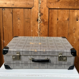 Koffer grijs zwart 53 cm origineel VERKOCHT