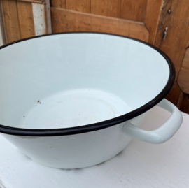 Emaille teil wasbak groot diameter 38 origineel