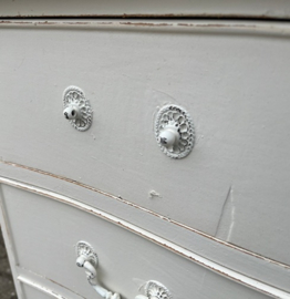 Ladekast 4 laden Engeland wit 73,5 cm