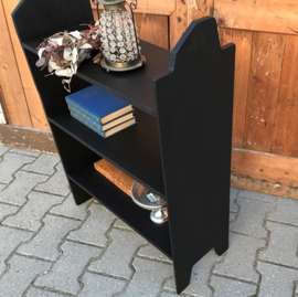 Boeken kast schappen kast zwart 60 cm breed