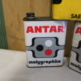 Olie blik olie drum ANTAR motor oil barn found
