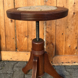 Pianokruk hout 1930 origineel eiken Ø 37 cm