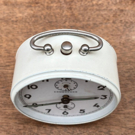 Wekker Commodoor origineel wit VERKOCHT