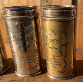 Kruiden pot silver plated storage container VERKOCHT