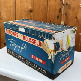 Blik Biscuits Poigny Le Mans koek origineel