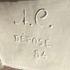 Jezus beeld buste op voet origineel VERKOCHT