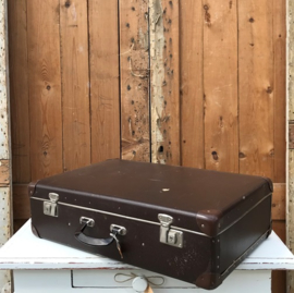 Koffer bruin 65 x 43 x 18 origineel