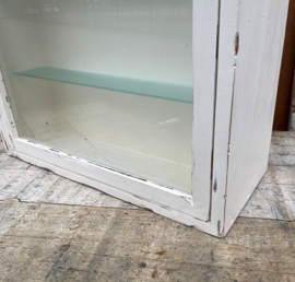 Vitrine kast wit pronk sier wand boeken