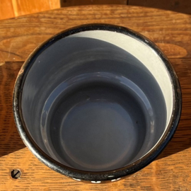 Set zand zeep soda emaille zwart VERKOCHT