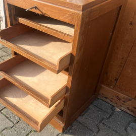 Roldeur kast archiefkast hout VERKOCHT