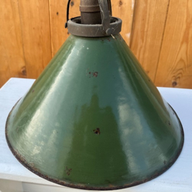 Hanglamp ganglamp emaille origineel groen