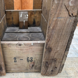 Flessenkrat RAAK hout voor 12 fles origineel