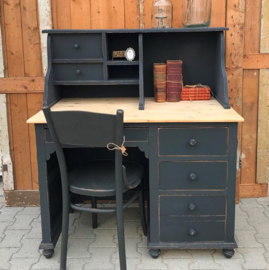 Bureau schrijfbureau hout grijs 109 cm VERKOCHT