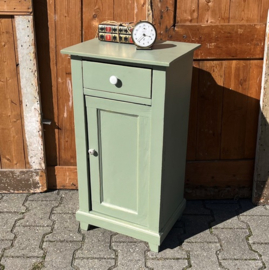Nacht kastje hout groen Frankrijk VERKOCHT