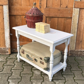 Salontafel bijzettafel side table wit 75 x 40 x 55