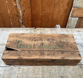 Kistje Gruno Margarine Groningen hout oud