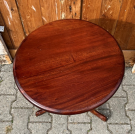 Wijntafel bijzettafel haltafel hout Ø 49,5 cm