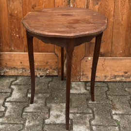 Bijzet tafel bloem planten hout 1930 VERKOCHT
