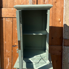 Pronkkast vitrinekast groen 37,5 x 25 x 61