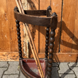 Bak garderobe 1920 1930 hout kapstok