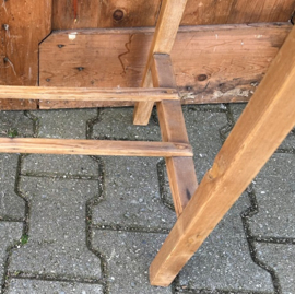 Bijzet tafel bloem planten grenen hout 75,5 cm
