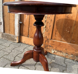 Wijntafel bijzettafel haltafel hout Ø 49,5 cm
