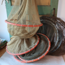 Visnet vissers fuik 7 ringen VERKOCHT