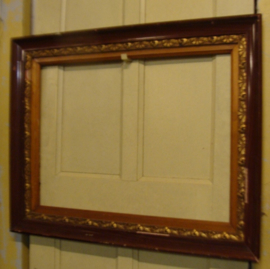 Lijst kader decoratie hout met goud brons