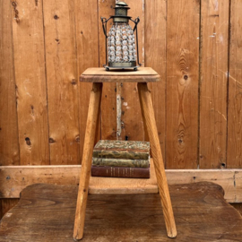 Kruk bijzettafel melk krukje hout VERKOCHT