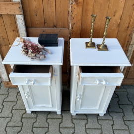 Nachtkastjes nachtkast wit 1930 VERKOCHT