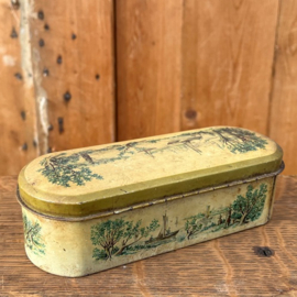 Lepel doos blikje Douwe Egberts 1954 VERKOCHT