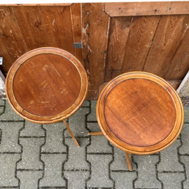 Bijzettafel planten hout Frankrijk tafel VERKOCHT