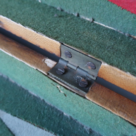 Backgammon kist speelkist antiek hout