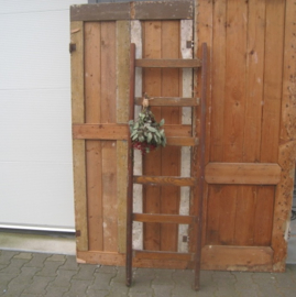 Houten ladder trap 6 treden origineel VERKOCHT