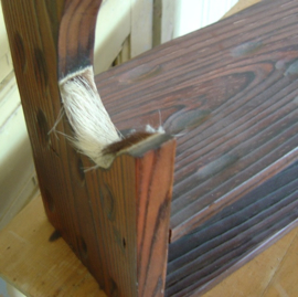 Wandrek wandschap gewerenrek hout VERKOCHT
