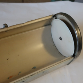 Beschuit trommel 29 x 12 x 12 metaal origineel