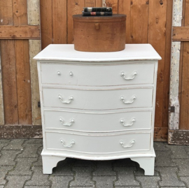 Ladekast 4 laden Engeland wit 73,5 cm