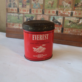 Everest sigaretten blik origineel ovaal rood