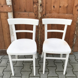 Eetkamer stoel 4 stuks wit VERKOCHT