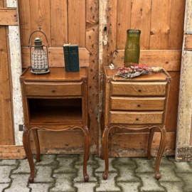 Nachtkastjes origineel Frankrijk brocante VERKOCHT