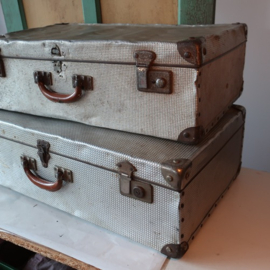 Koffer set aluminium origineel 70 en 65 cm