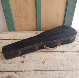 Viool koffer hout zwart origineel VERKOCHT