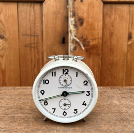 Wekker Commodoor origineel wit VERKOCHT