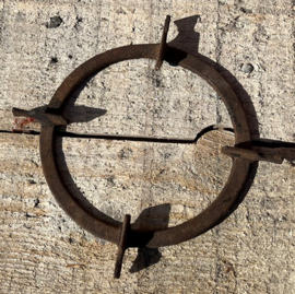 Petroleumstel emaille rood Ø 18 cm origineel