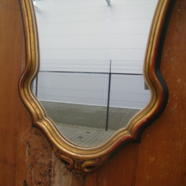 Spiegel barok brons kleur 44 x 74 VERKOCHT