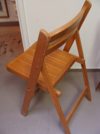 Eetkamer stoel hout opklapbaar licht bruin